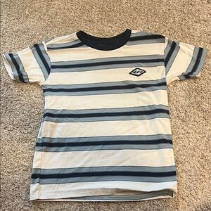 Striped Billabong Kids Shirt with Navy Accents